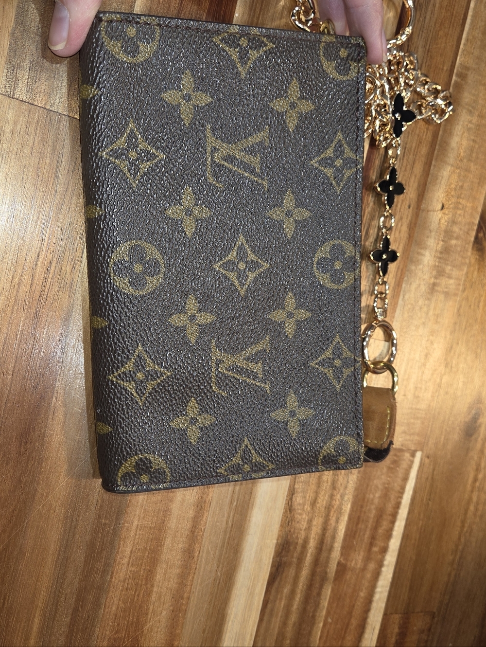 Louis Vuitton Monogram Pouch Crossbody with Gold Chain - Picture 12 of 12